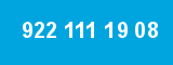 922 111 19 08